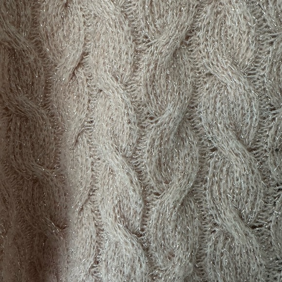 1. State Women's Cable Knit Sweater - Pink US M - Picture 4 of 9